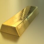 Lingotto d'oro lucido